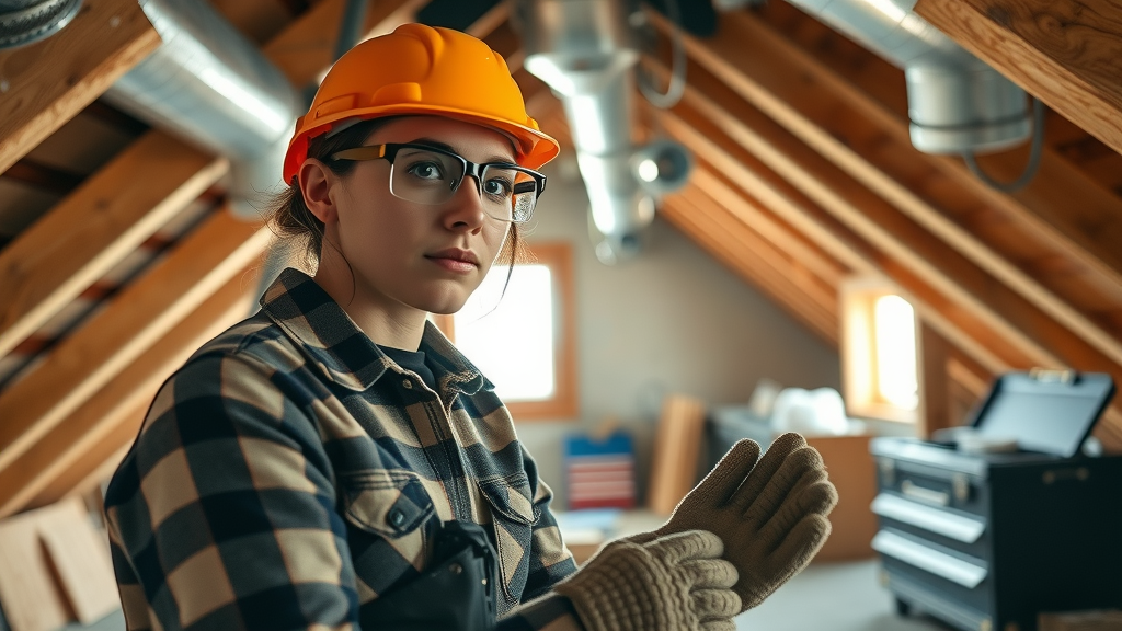 Trusted HVAC technician in Orange County installing efficient ductwork system