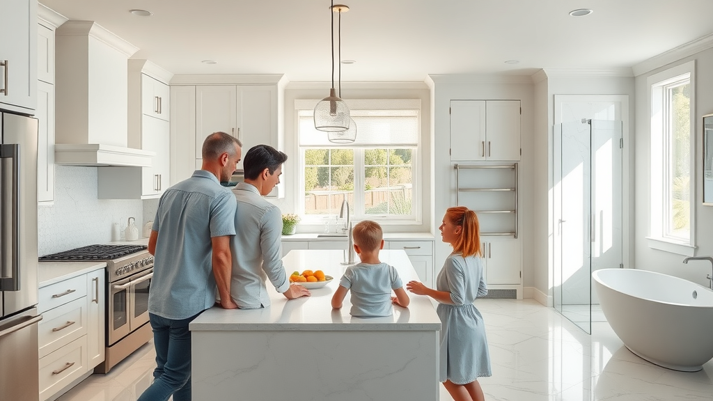 Stunning remodeled Orange County kitchen and bathroom, orange county home transformation