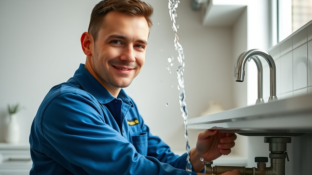 Professional plumber provides plumbing services in Costa Mesa kitchen