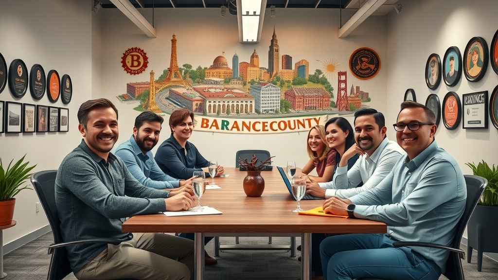 kell web solutions digital marketing team meeting in Orange County Bay Area themed office