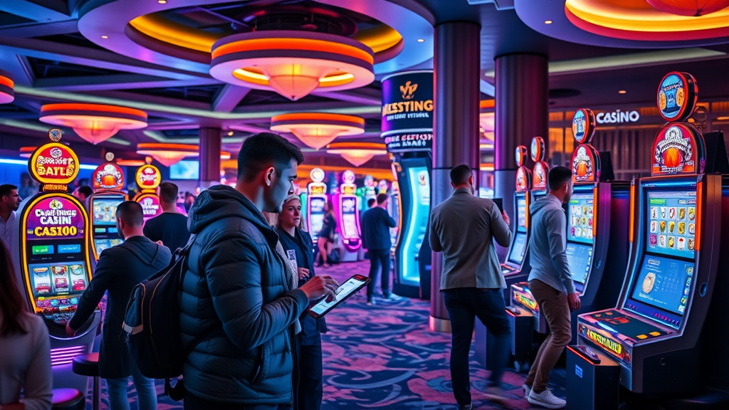 futuristic casino party rental business growth with customized photo booths and video slots