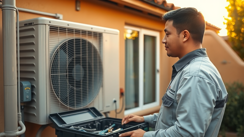 Reliable HVAC expert in Tustin maintaining home AC system efficiently