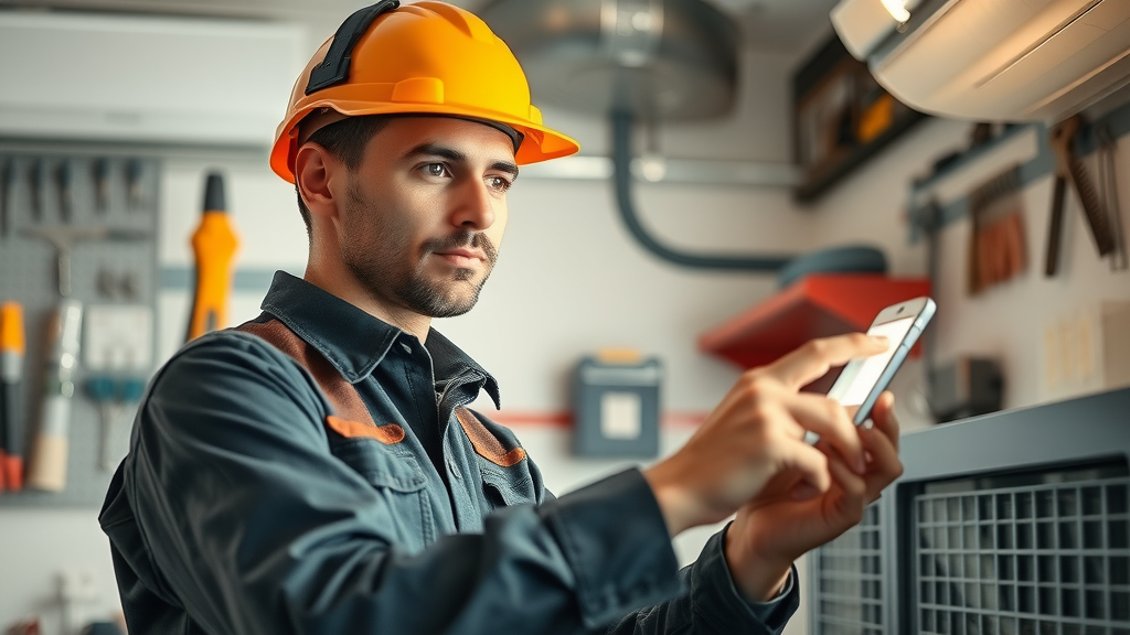 Trustworthy HVAC expert in Orange County using diagnostic tools on home AC unit.