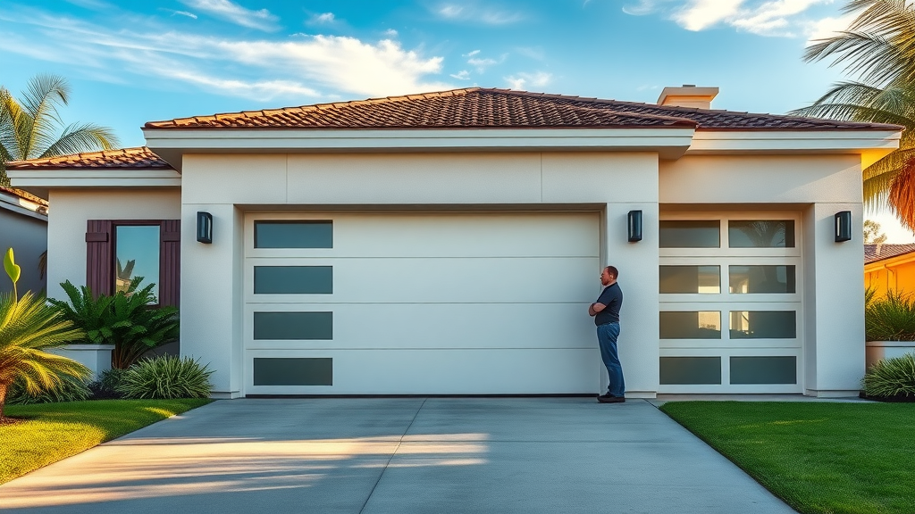 Southern California home with expert garage door company consultation