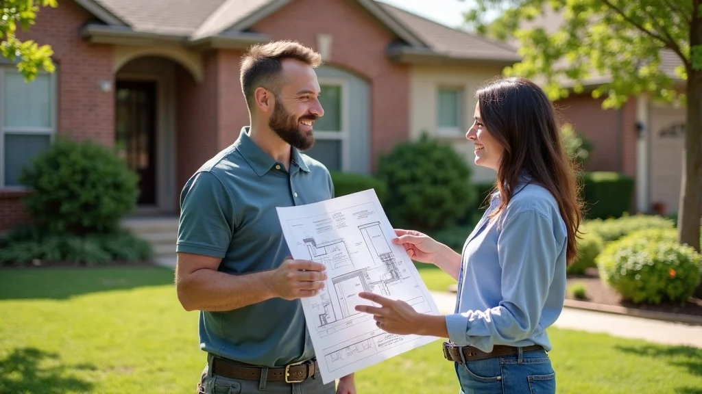 Irrigation services Tulsa OK expert planning drainage solution with homeowner