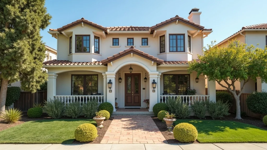 Elegant family home in a sunny California neighborhood representing real estate inheritance
